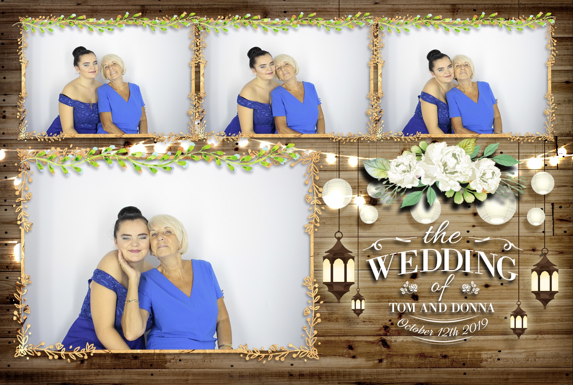 Tom & Donna's Wedding  | View more photos from the event at gallery.myphotoboothexperience.co.uk/u/MyPhotoBoothExperienceLtd/Tom-Donnas-Wedding